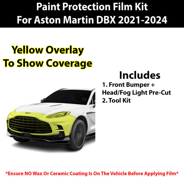 Fits Aston Martin 2021+ Precut Premium Paint Protection Film Clear Bra PPF Decal Film Kit