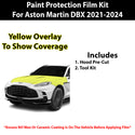 Fits Aston Martin 2021+ Precut Premium Paint Protection Film Clear Bra PPF Decal Film Kit