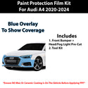 Fits Audi A4 2020+ Precut Premium Paint Protection Film Clear Bra PPF Decal Film Kit