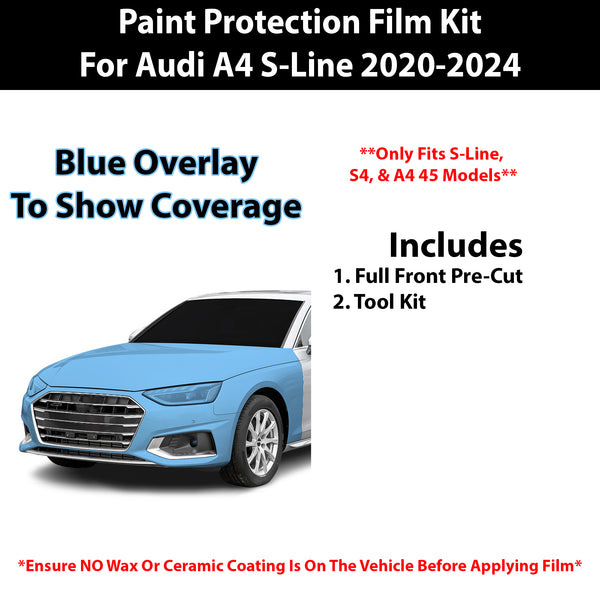 Fits Audi A4 2020+ Precut Premium Paint Protection Film Clear Bra PPF Decal Film Kit