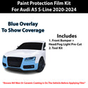 Fits Audi A5 2020+ Precut Premium Paint Protection Film Clear Bra PPF Decal Film Kit