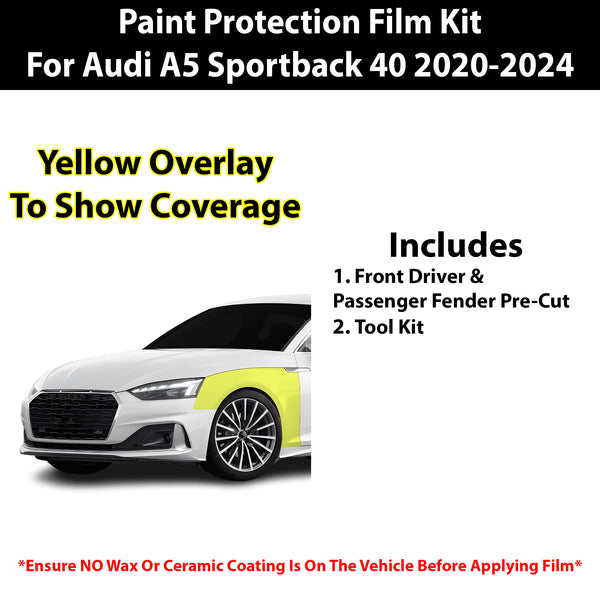 Fits Audi A5 Sportback 2020+ Precut Premium Paint Protection Film Clear Bra PPF Decal Film Kit