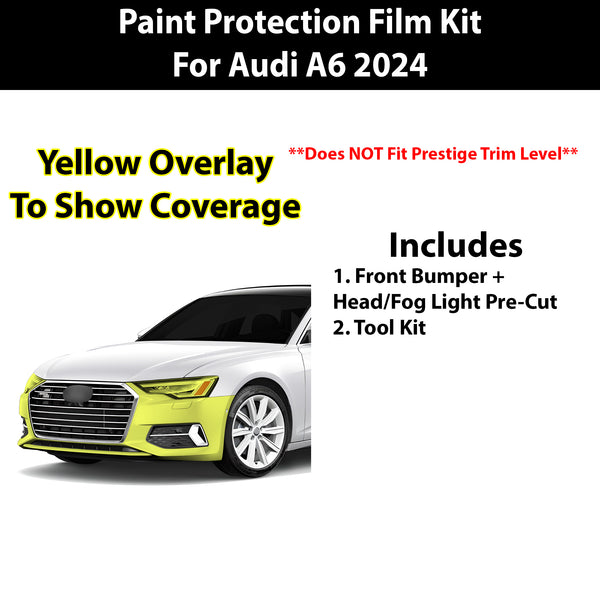 Fits Audi A6 2024+ Precut Premium Paint Protection Film Clear Bra PPF Decal Film Kit