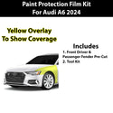 Fits Audi A6 2024+ Precut Premium Paint Protection Film Clear Bra PPF Decal Film Kit