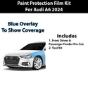 Fits Audi A6 2024-2025 Precut Premium Paint Protection Film Clear Bra PPF Decal Film Kit Cover