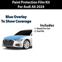 Fits Audi A6 2024-2025 Precut Premium Paint Protection Film Clear Bra PPF Decal Film Kit Cover