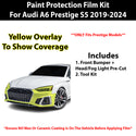 Fits Audi A6 2019+ Precut Premium Paint Protection Film Clear Bra PPF Decal Film Kit