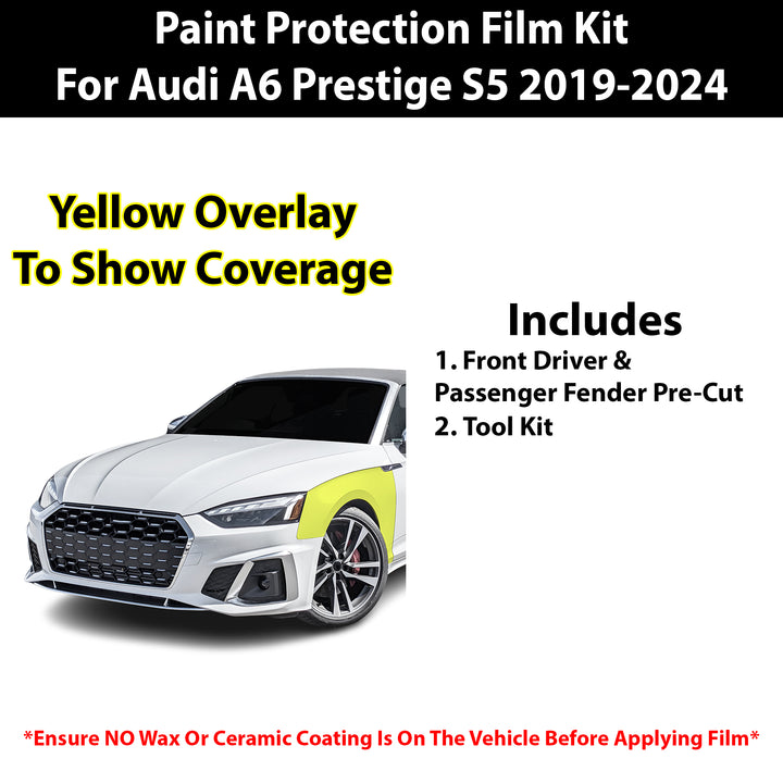 Fits Audi A6 2019+ Precut Premium Paint Protection Film Clear Bra PPF Decal Film Kit - Bogar Tech Designs