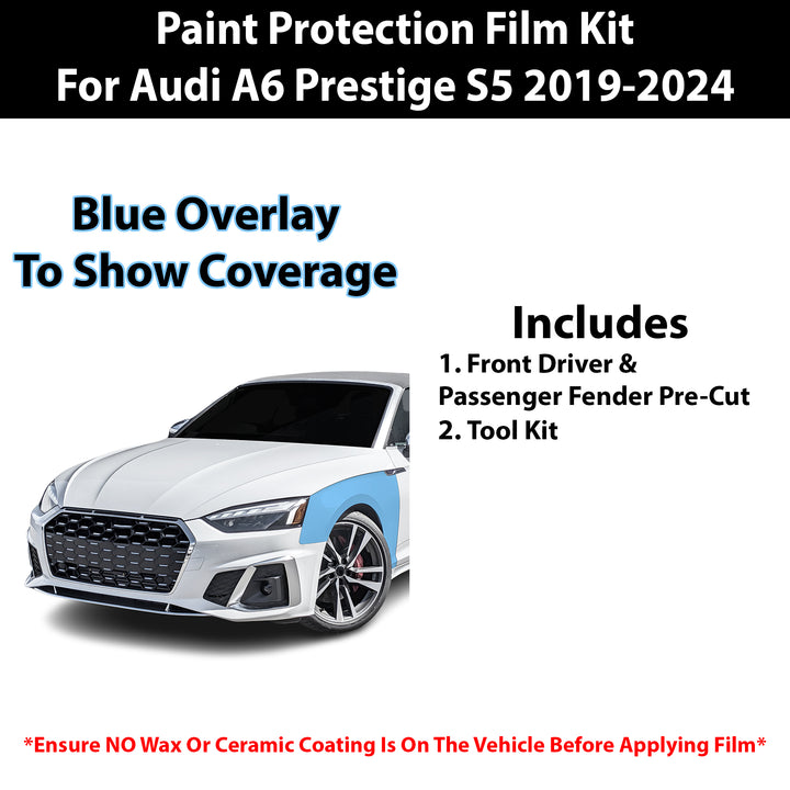 Fits Audi A6 2019+ Precut Premium Paint Protection Film Clear Bra PPF Decal Film Kit - Bogar Tech Designs