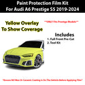 Fits Audi A6 2019+ Precut Premium Paint Protection Film Clear Bra PPF Decal Film Kit