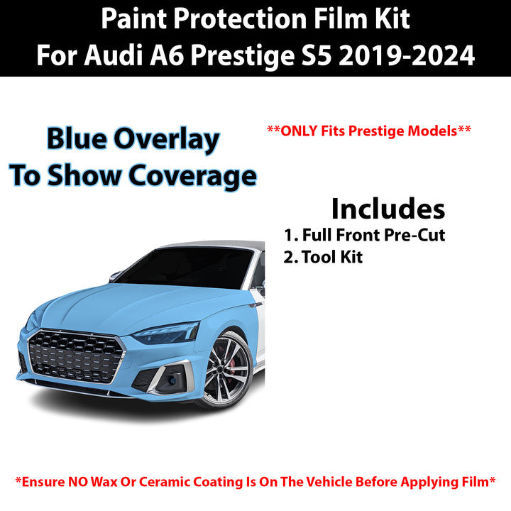 Fits Audi A6 2019+ Precut Premium Paint Protection Film Clear Bra PPF Decal Film Kit - Bogar Tech Designs