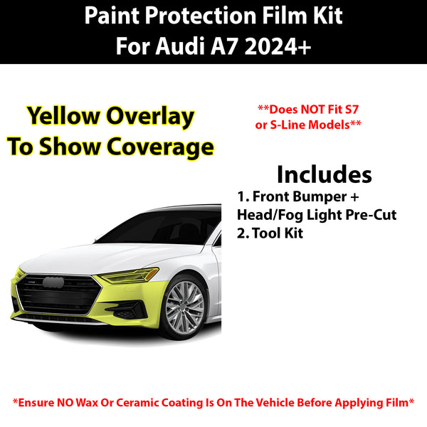 Fits Audi A7 2024+ Precut Premium Paint Protection Film Clear Bra PPF Decal Film Kit