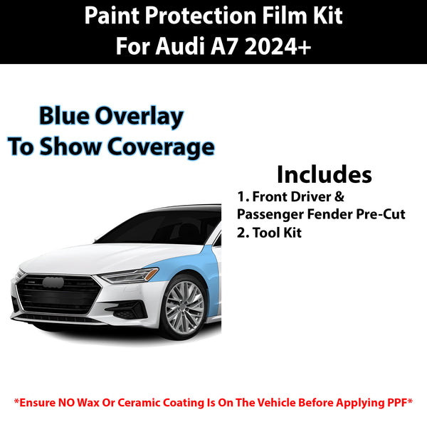 Fits Audi A7 2024+ Precut Premium Paint Protection Film Clear Bra PPF Decal Film Kit