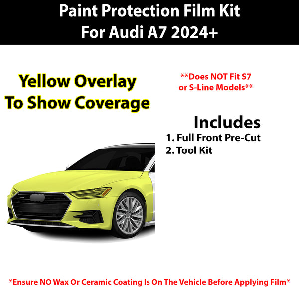 Fits Audi A7 2024+ Precut Premium Paint Protection Film Clear Bra PPF Decal Film Kit