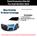 Fits Audi A8 S8 2022+ Precut Premium Paint Protection Film Clear Bra PPF Decal Film Kit