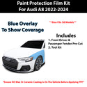 Fits Audi A8 S8 2022+ Precut Premium Paint Protection Film Clear Bra PPF Decal Film Kit