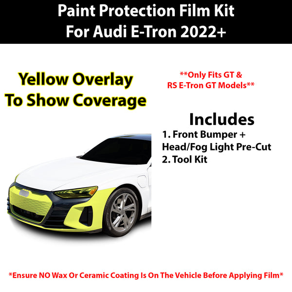 Fits Audi E-Tron 2022+ Precut Premium Paint Protection Film Clear Bra PPF Decal Film Kit