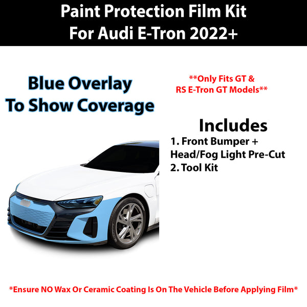 Fits Audi E-Tron 2022+ Precut Premium Paint Protection Film Clear Bra PPF Decal Film Kit