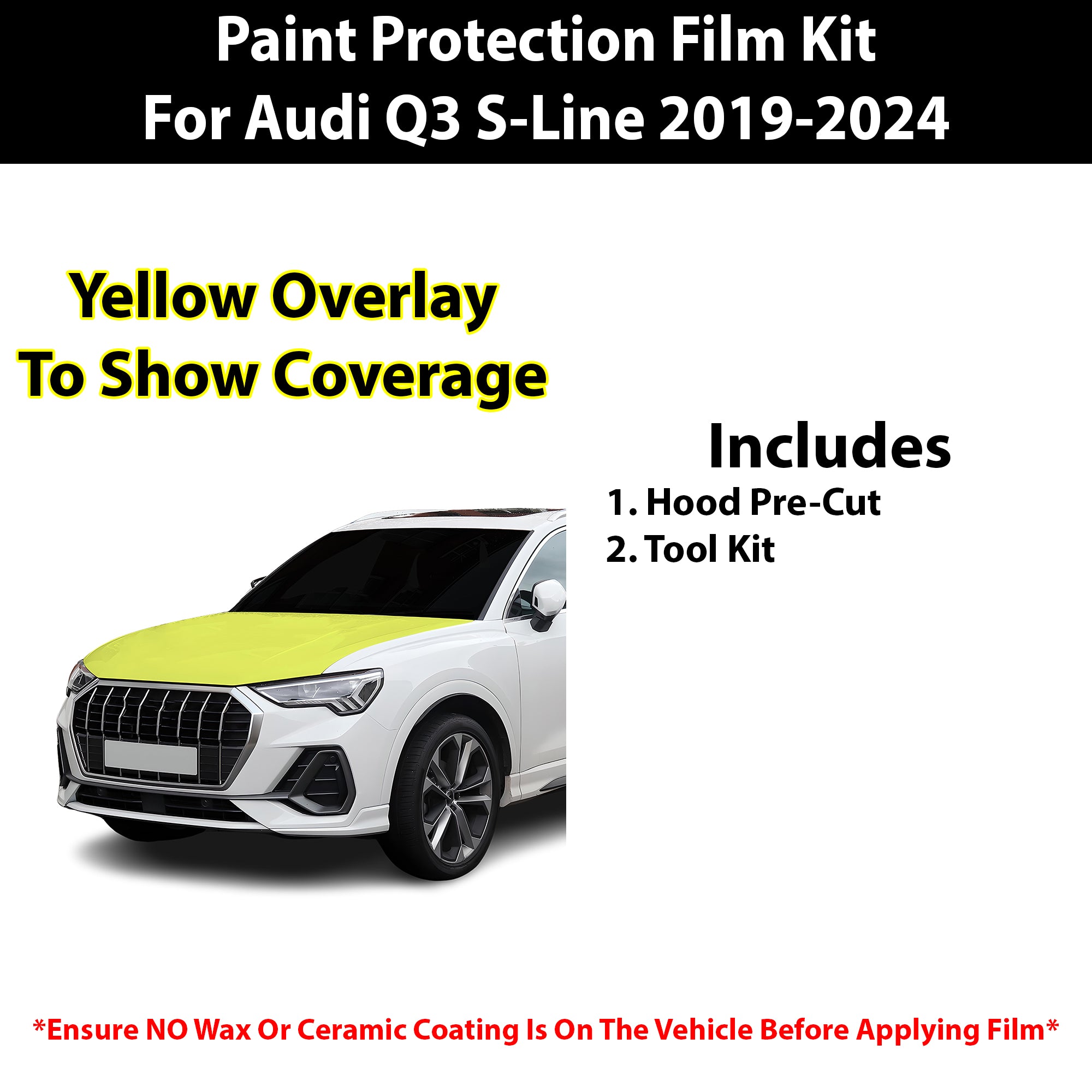 Fits Audi Q3 2019+ Precut Premium Paint Protection Film Clear Bra PPF Decal Film Kit - Bogar Tech Designs