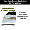 Audi Q5 2019-2025 Blackout Chrome Delete Kit - Precut Gloss Black Vinyl Overlays