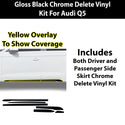 Audi Q5 2019-2025 Blackout Chrome Delete Kit - Precut Gloss Black Vinyl Overlays