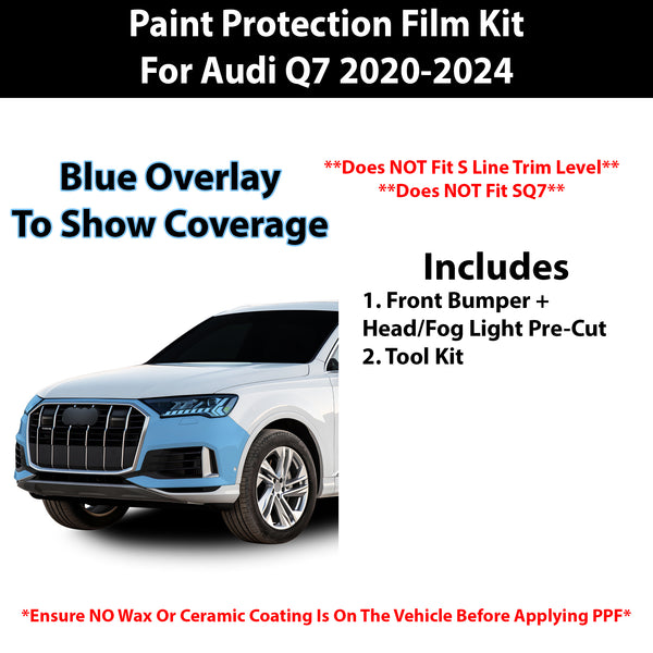 Fits Audi Q7 2020+ Precut Premium Paint Protection Film Clear Bra PPF Decal Film Kit