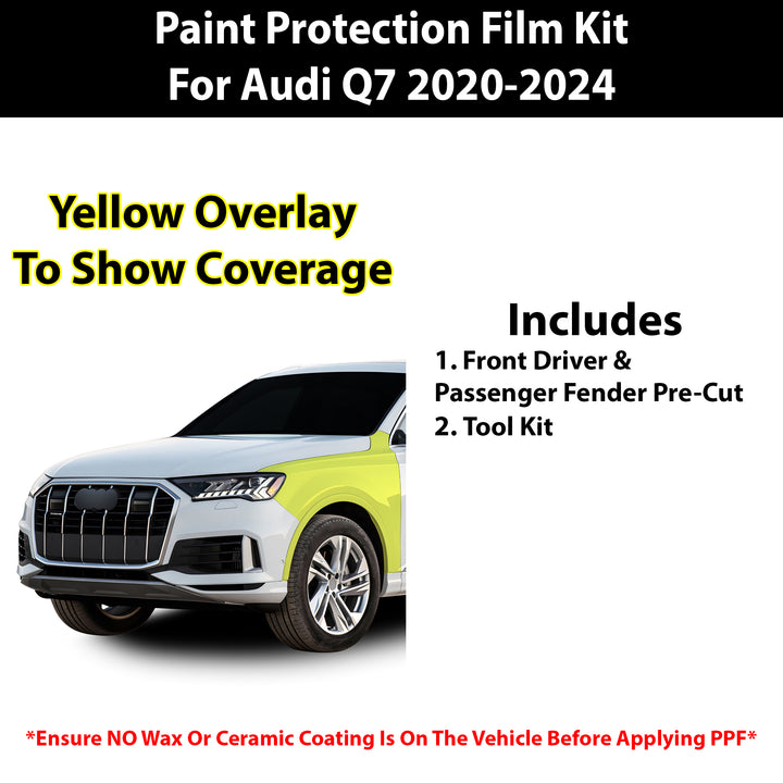 Fits Audi Q7 2020+ Precut Premium Paint Protection Film Clear Bra PPF Decal Film Kit - Bogar Tech Designs