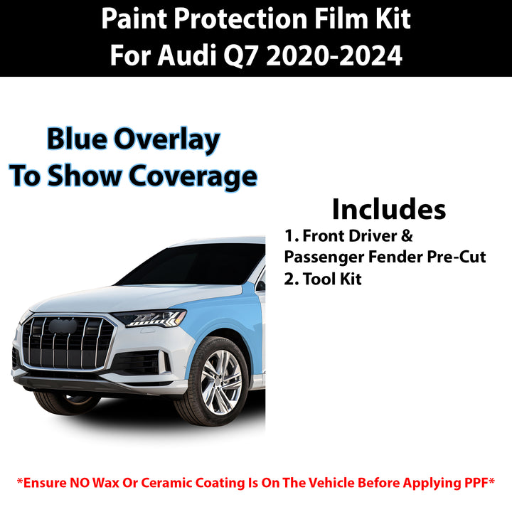 Fits Audi Q7 2020+ Precut Premium Paint Protection Film Clear Bra PPF Decal Film Kit - Bogar Tech Designs
