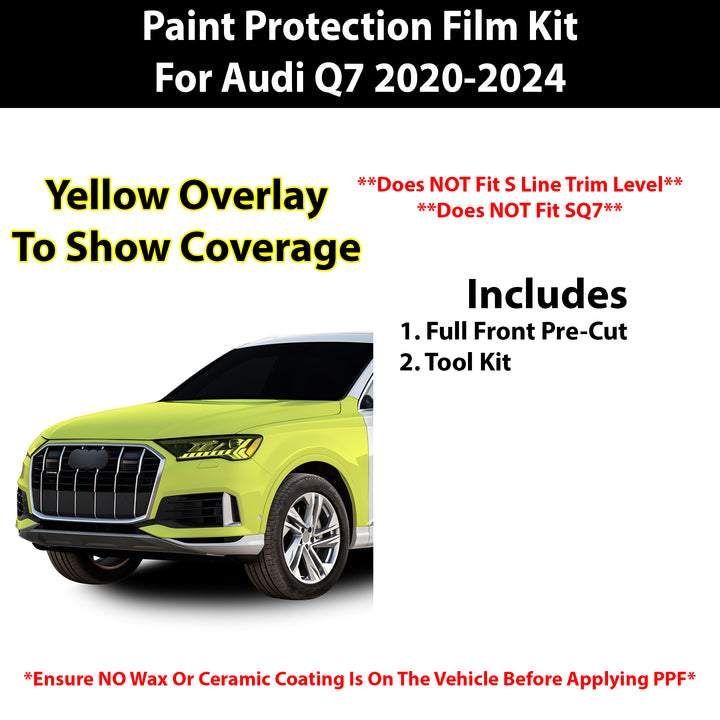 Fits Audi Q7 2020+ Precut Premium Paint Protection Film Clear Bra PPF Decal Film Kit - Bogar Tech Designs