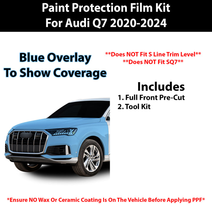 Fits Audi Q7 2020+ Precut Premium Paint Protection Film Clear Bra PPF Decal Film Kit - Bogar Tech Designs