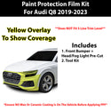 Fits Audi Q8 2019-2023 Precut Premium Paint Protection Film Clear Bra PPF Decal Film Kit