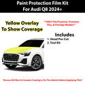 Fits Audi Q8 2024+ Precut Premium Paint Protection Film Clear Bra PPF Decal Film Kit