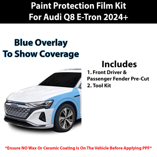 Fits Audi Q8 e-Tron 2024+ Precut Premium Paint Protection Film Clear Bra PPF Decal Film Kit