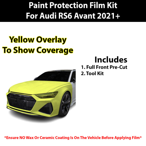 Fits Audi RS6 2021+ Precut Premium Paint Protection Film Clear Bra PPF Decal Film Kit Cover