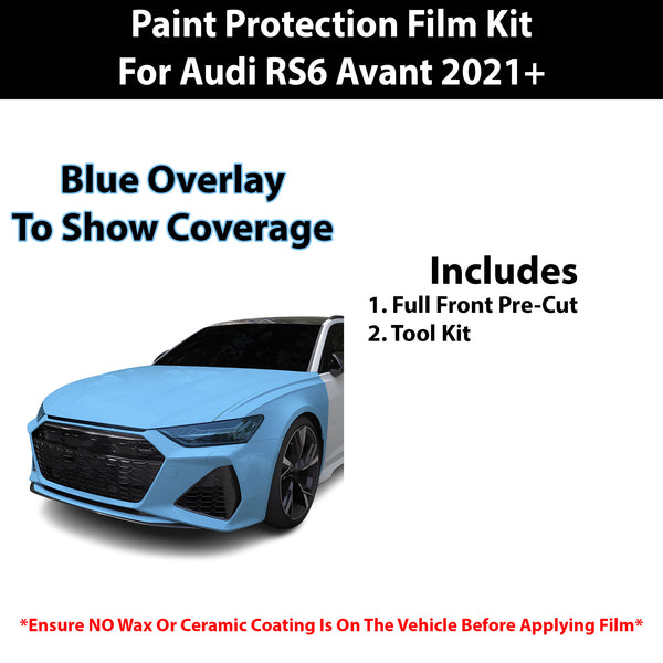 Fits Audi RS6 2021+ Precut Premium Paint Protection Film Clear Bra PPF Decal Film Kit Cover