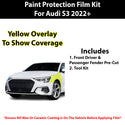 Fits Audi S3 2022+ Precut Premium Paint Protection Film Clear Bra PPF Decal Film Kit Cover