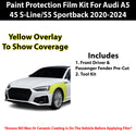 Fits Audi A5 2020+ Precut Premium Paint Protection Film Clear Bra PPF Decal Film Kit