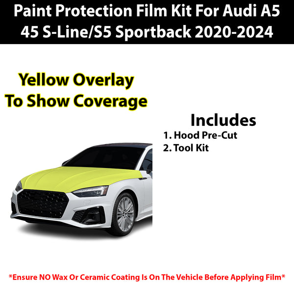 Fits Audi A5 2020+ Precut Premium Paint Protection Film Clear Bra PPF Decal Film Kit