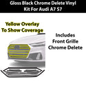 Audi A7 & S7 Sportback 2019-2026 Blackout Chrome Delete Kit - Precut Gloss Black Vinyl Overlays