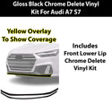 Audi A7 & S7 Sportback 2019-2026 Blackout Chrome Delete Kit - Precut Gloss Black Vinyl Overlays