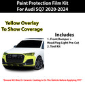 Fits Audi SQ7 2020-2024 Precut Premium Paint Protection Film Clear Bra PPF Decal Film Kit