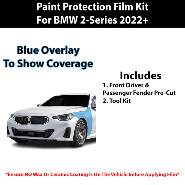 Fits BMW 2 Series Coupe 2022+ Precut Premium Paint Protection Film Clear Bra PPF Decal Film Kit Cover