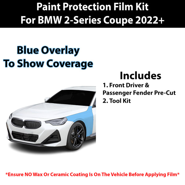 Fits BMW 2 Series Coupe M Sport 2022+ Precut Premium Paint Protection Film Clear Bra PPF Decal Film Kit