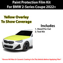 Fits BMW 2 Series Coupe M Sport 2022+ Precut Premium Paint Protection Film Clear Bra PPF Decal Film Kit