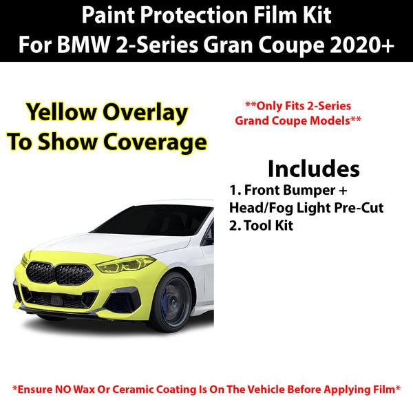 Fits BMW 2 Series Gran Coupe 2020+ Precut Premium Paint Protection Film Clear Bra PPF Decal Film Kit