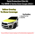 Fits BMW 2 Series Gran Coupe M Sport 2022+ Precut Premium Paint Protection Film Clear Bra PPF Decal Film Kit