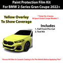 Fits BMW 2 Series Gran Coupe M Sport 2022+ Precut Premium Paint Protection Film Clear Bra PPF Decal Film Kit