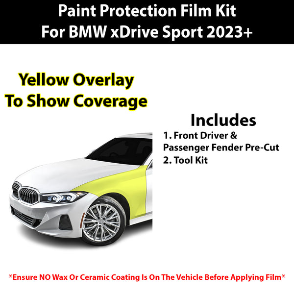 Fits BMW 330i & 330i xDrive Sport 2023+ Precut Premium Paint Protection Film Clear Bra PPF Decal Film Kit