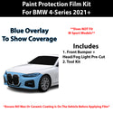 Fits BMW 4 2021+ Precut Premium Paint Protection Film Clear Bra PPF Decal Film Kit