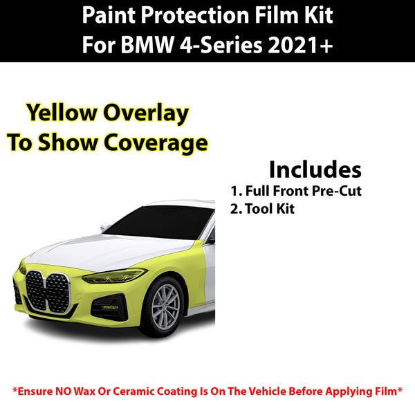 Fits BMW 4 2021+ Precut Premium Paint Protection Film Clear Bra PPF Decal Film Kit